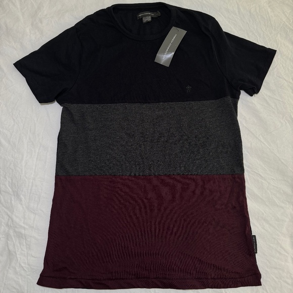 French Connection NWT Men's T-Shirt Medium 100% Cotton Basic Short Sleeve - Picture 1 of 9